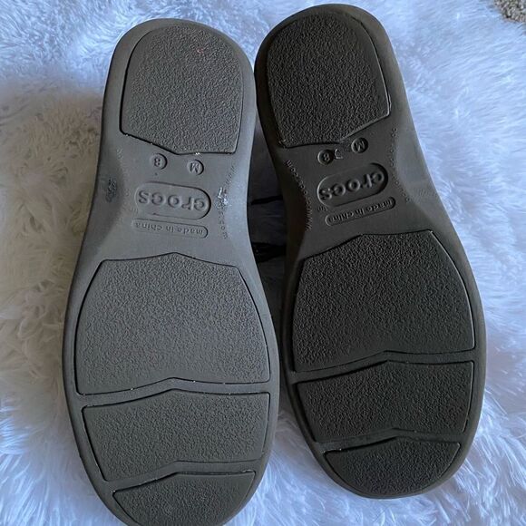 Crocs Shoes Brown Lace Up Mens Size 8 - Picture 7 of 9